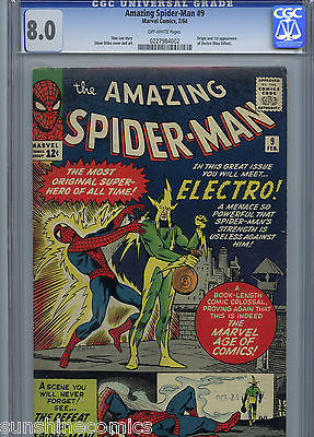 Amazing SpiderMan 9 CGC 80 Marvel Stan Lee Steve Ditko 