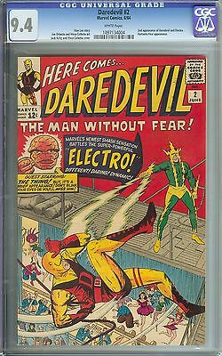 DAREDEVIL 2 CGC 94 WHITE PAGES  2ND APPEARANCE OF DAREDEVILELECTRO