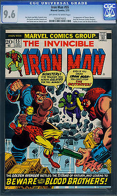 IRON MAN 55 19731st THANOSCGC GRADED 96KEY ISSUE