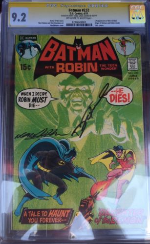 CGC SS 92 BATMAN 232 NEAL ADAMS  DENNY ONEIL OWWHITE 1ST RAS AL GHUL NM