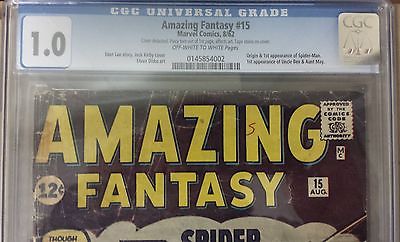 marvel comics amazing fantasy 15  cgc 10  1st app spiderman