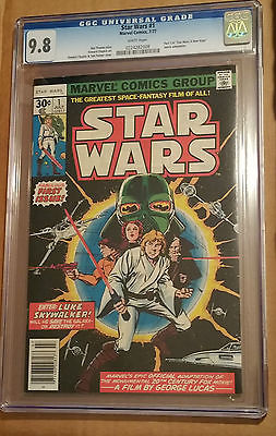 STAR WARS 1 CGC NMMT98 WHITE PAGES STUNNING COPY 1977 MARVEL COMICS