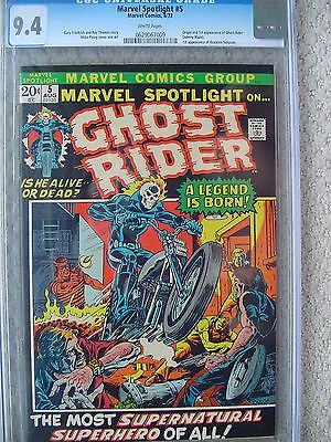 Marvel Spotlight 5 CGC 94 1972 1st Ghost Rider WHITE pages Johnny Blaze