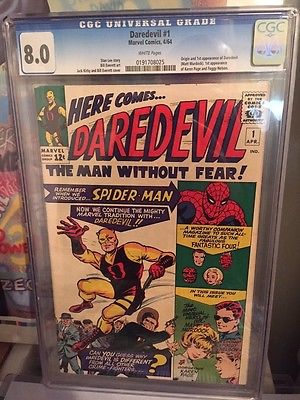 DAREDEVIL 1 CGC 80 WHITE PAGES NETFLIX 