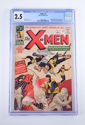 Vintage 1963 Marvel XMen 1 Silver Age Comic Book CGC Graded 25
