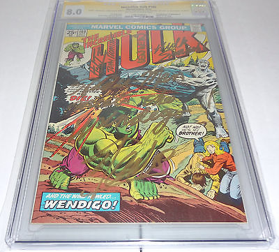 Incredible Hulk  180 CGC SS Signature Autograph ReMarked STAN LEE Wolverine WOW