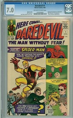 Daredevil 1 cgc 70 netflix HOT 1963 OWW pages cbcs pgx 