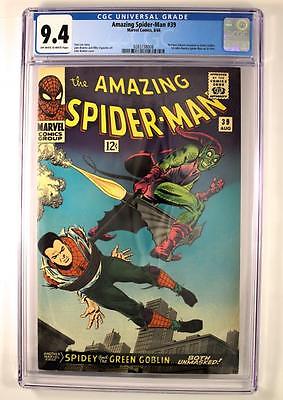 Marvel The Amazing SpiderMan 39 Green Goblin Silver Age Comic CGC Graded 94