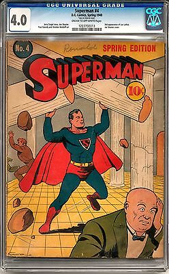 Superman 4 CGC 40 COW 2nd Lex Luthor