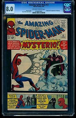 Amazing SpiderMan 13 CGC VF 80 1st appearance Mysterio