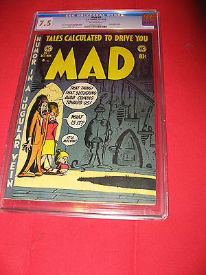 MAD 1 CGC 75  Blue Label  First Issue Higher Grade Condition 1952 Historic Book