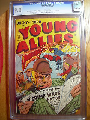 Young Allies 20 CGC 92 WP High Grade Timely Final Issue