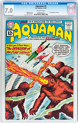 AQUAMAN 1 CGC  70 OW pages DC 1962  MOVIE SOON