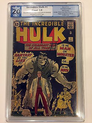 THE INCREDIBLE HULK 1 May 1962 PGX 20 KEY ISSUE LIKE CGC