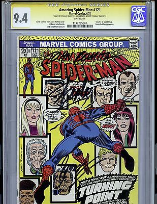 AMAZING SPIDERMAN 121 CGC 94 STAN LEE JOHN ROMITA GERRY CONWAY SIGS