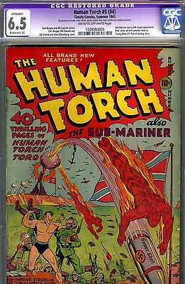 Human Torch 5 4  CGC GRADED 65