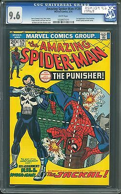 MARVEL  Amazing Spiderman  129 CGC 96  WHITE PAGES First Punisher Mega Key