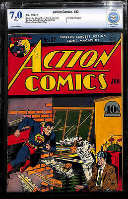 ACTION COMICS 32 CGC 70 WHITE PAGES 1 ST KRYPTO GUN JLA BATMAN SUPERMAN HULK