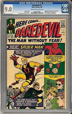 Daredevil 1 CGC 90 COW Origin  1st Appearance 1st Foggy Nelson