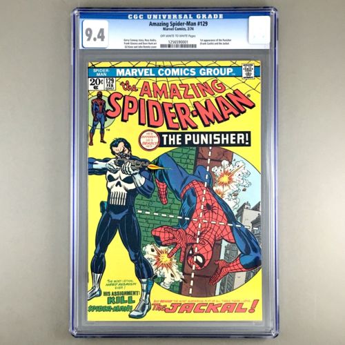 Amazing SpiderMan 129 1974 1st appearance PUNISHER Frank Castle CGC 94 NM