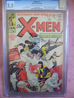 XMEN 1 CGC GRADED 25 1963 1ST XMEN  MAGNETO  PROFESSOR X