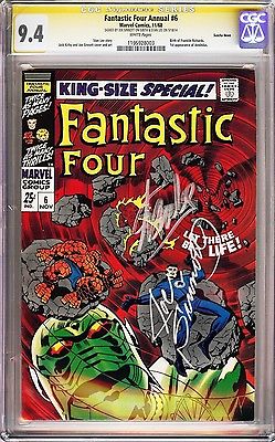 FANTASTIC FOUR ANNUAL 6 1ST ANNIHILUS CGC 94 SS Signed x2 Stan Lee  Sinnott