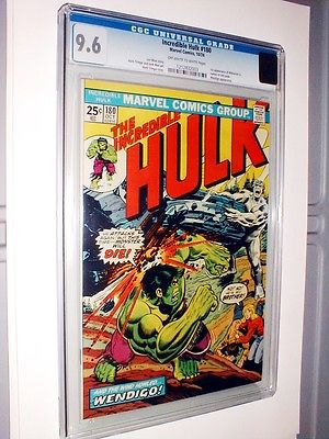 INCREDIBLE HULK 180 CGC 96 OWWHITE PAGES FIRST APPEARANCE OF WOLVERINE