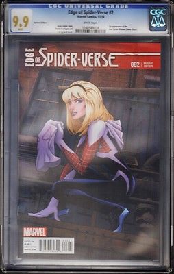 EDGE OF SPIDERVERSE 2 VARIANT COVER CGC ONLY 99 MT 1ST APPEARANCE SPIDERGWEN 