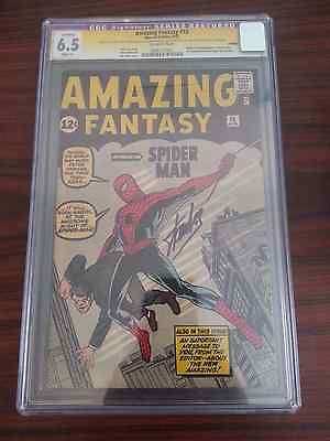 Amazing Fantasy 15 Aug 1962 CGC 65 Signature Series 1st App SpiderMan