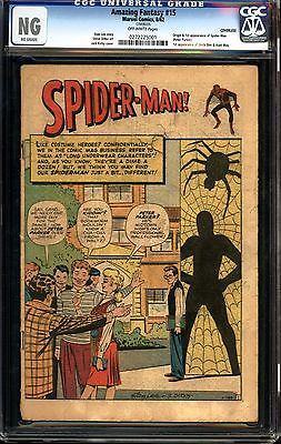 Amazing Fantasy 15 CGC NG 05 COVERLESS