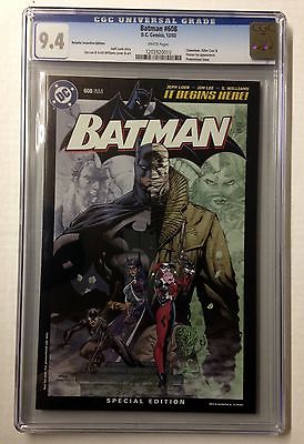 BATMAN 608 CGC 94 RETAILER INCENTIVE EDITION JIM LEE DC COMICS HUSH LOOK