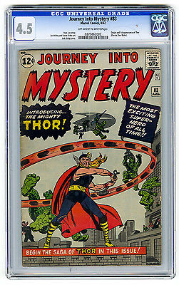 Journey into Mystery 83 CGC 45 OWW Thor Kirby Lee Marvel Silver Age Comic