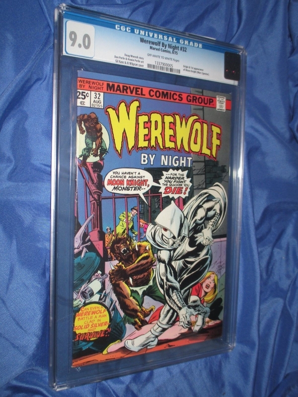 WEREWOLF BY NIGHT 32 CGC 90 1st Moon KnightMarc Spector 1975 NetflixMovie