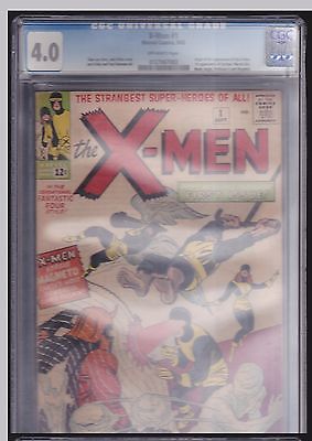 XMen 1 CGC 40 VG origin and first appearance 1963