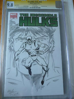 Herb Trimpe CGC 98 WolverineHulk Original Art sketch Cover