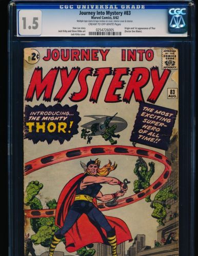 Journey Into Mystery  83  1st Thor CGC 15 CREAMOW Pgs