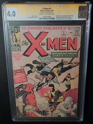 XMen 1 CGC 40 SS Stan Lee First Magneto  Prof X Super Key Investment