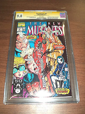 NEW MUTANTS 98 CGC 98 SS DUAL SIG STAN LEE ROB LIEFELD MOVIE 1ST DEADPOOL 