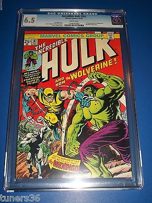 Incredible Hulk 181 CGC 65 Bronze age Super Key 1st Wolverine Awesome Wow