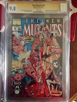 New Mutants 98 CGC SS 98 Rob Liefeld First app Deadpool new Reynolds movie soon