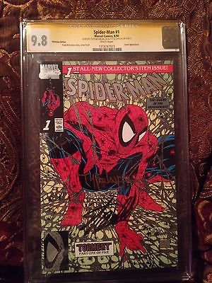 SPIDERMAN 1 Platinum1990 CGC 98 NMM SS x2 HOT Like the Gold UPC  Chromium 