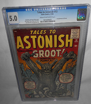 TALES TO ASTONISH 13 CGC 50 CREAMOFFWHITE PAGES 1960 TTA 1ST APPEARANCE GROOT