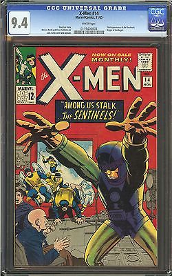 XMen 14 CGC 94 NM First appearance of the Sentinels Origin of the Angel C