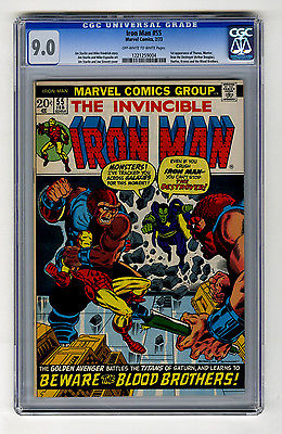 Iron Man 55 CGC 90 1st Thanos Drax Destroyer Marvel Bronze Age Comic Avengers