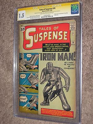 TALES OF SUSPENSE 39 CGC 15 SS Signed by Stan Lee  AvengersIron Man 1963 