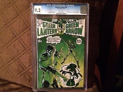 Green Lantern 76  CGC 92  WHITE PAGES  ADAMSONEILL  Apr 1970 DC