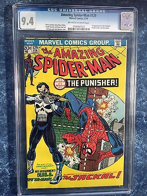 The Amazing SpiderMan 129 CGC 94 OWW Pages  First App of Punisher