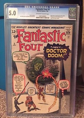 Fantastic Four 5 Jul 1962 Marvel CGC 50