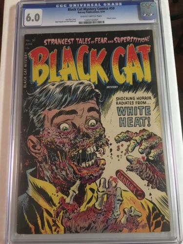 Harvey Black Cat Mystery Comics 50 CGC 60  CLassic Cover NOT CBCS 