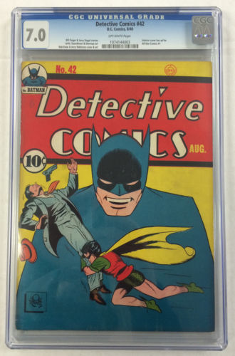 CGC 70 DETECTIVE COMICS 42 GOLDEN AGE BATMAN DC COMIC BOOK ALLSTAR 1 AD